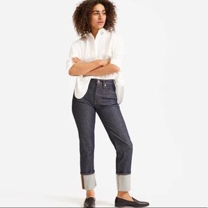 Dark Straight Everlane Jeans — Worn Once! Cuffed or Uncuffed!